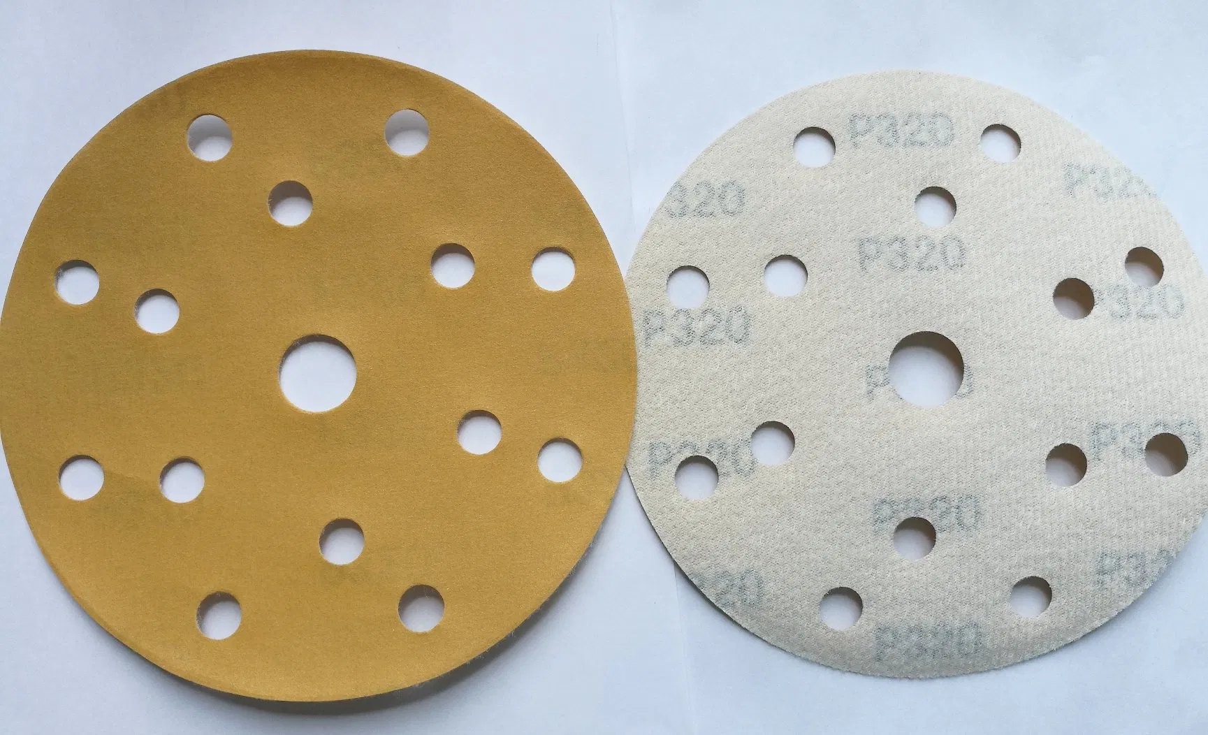 6" 6 Holes Anti-Clogging Blue Rhombus Psa Sandpaper Discs for Car and Furniture