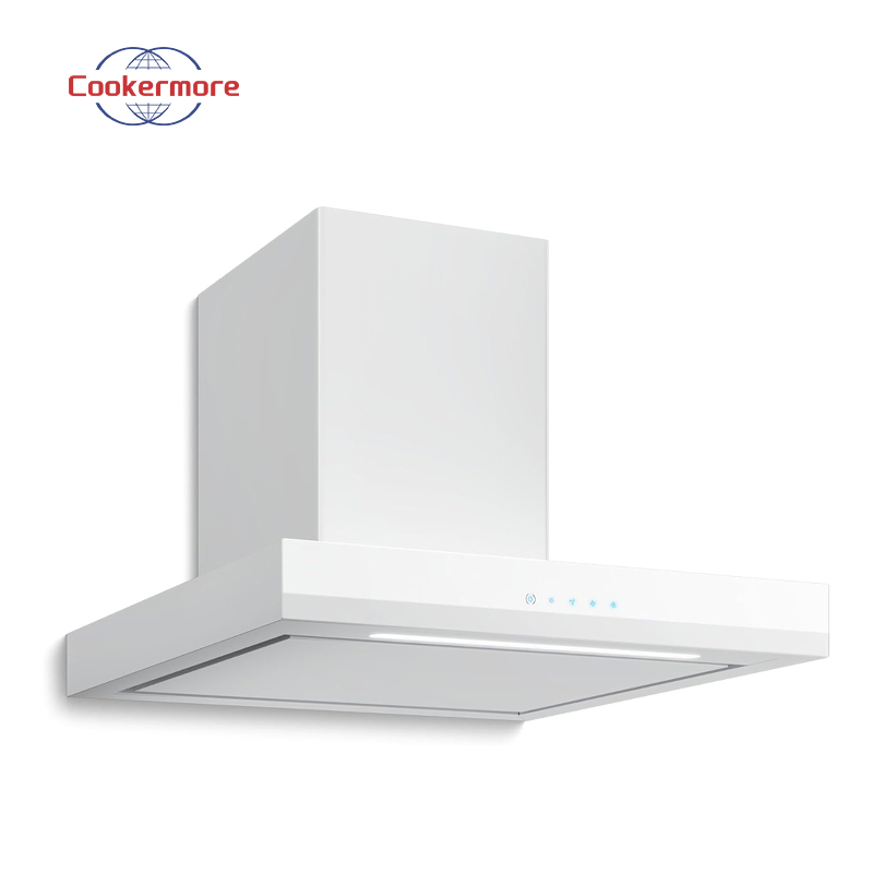 Slim Design Touch Panel T-Shape Stainless Steel Kitchen Appliances Range Hood