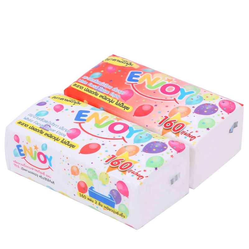 Wholesale Soft Smooth Customized Logo 100% Virgin Pulp Factory Direct Sale Tissue 2 Ply Facial Tissue for Household/Hotel/Office