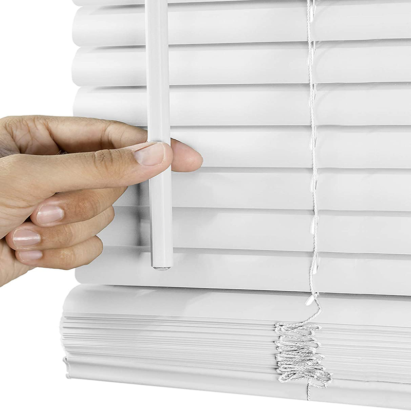 Safe Design Cordless PVC 50mm Venetian Blinds Window Covering for Children Room
