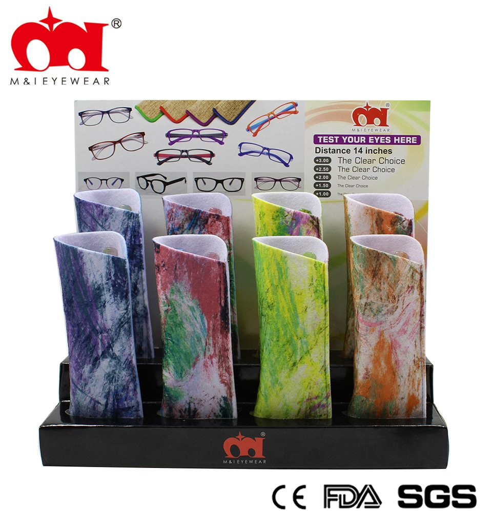 Stylish Reading Glasses and Eyeglasses Pouch with Paper Transfer (WRP902007)