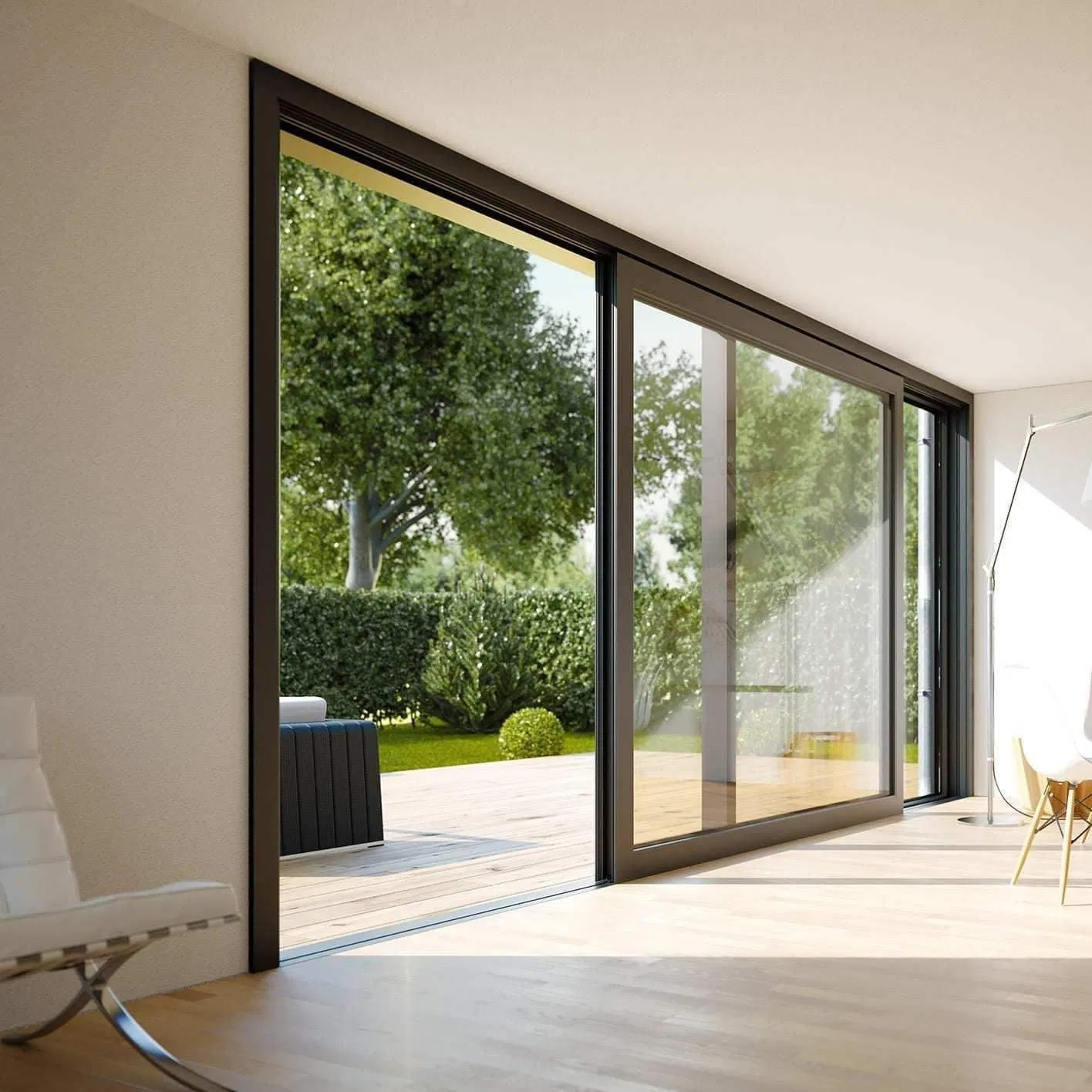 Australian As2047 Double Glazed Sliding Door Villa Exterior Balcony Sliding Glass Door