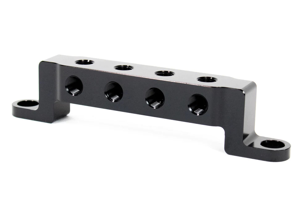 Блок удаленных датчиков CNC 4-портовый из алюминия 6061
