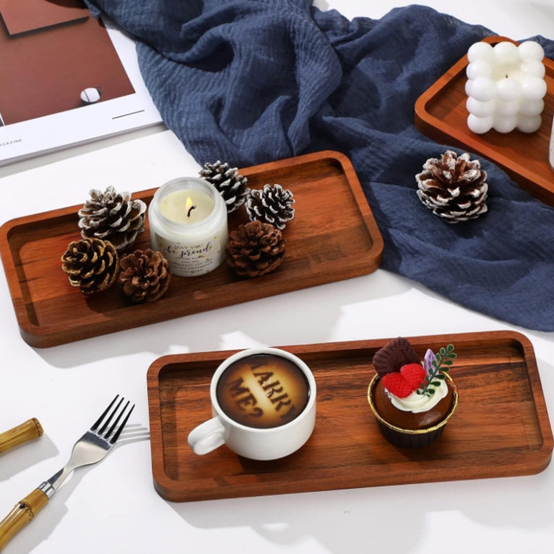 Acacia Wood Serving Platters Food Tray Fruit Tray Tea Tray