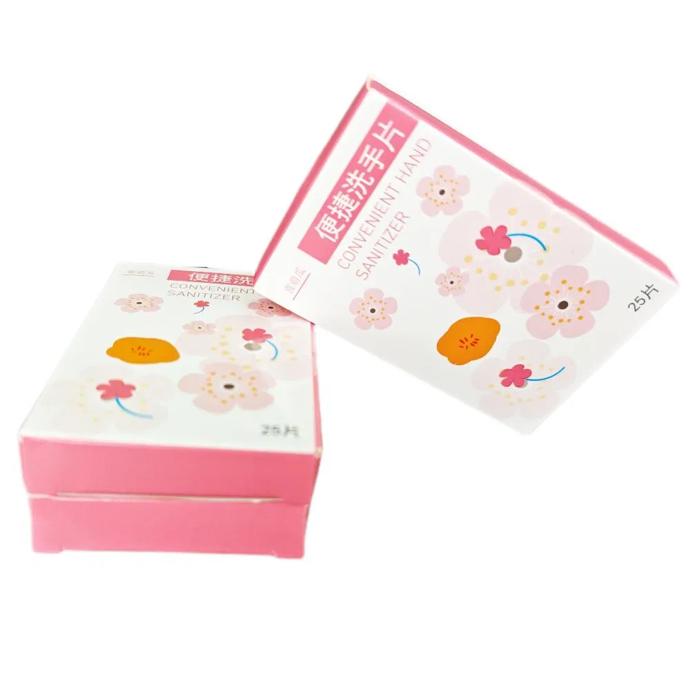 Hand Soap Tablet Custom Aromatic Solid Cleaner Tablets Hand Wash Clean Portable Dissolvable Paper Hand Soap