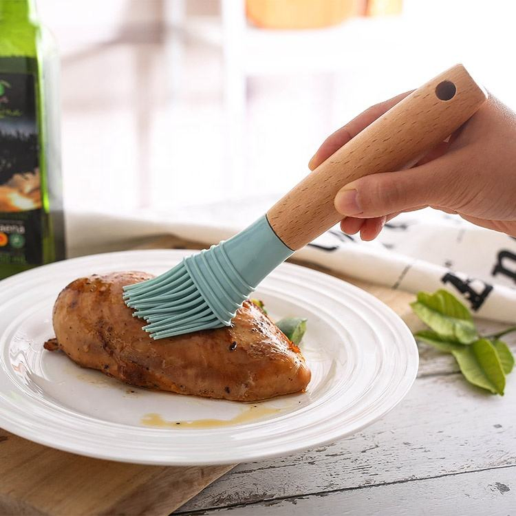 6 PCS Kitchenware Blue Wood Handle Kitchen Gadgets Set Utensils Set