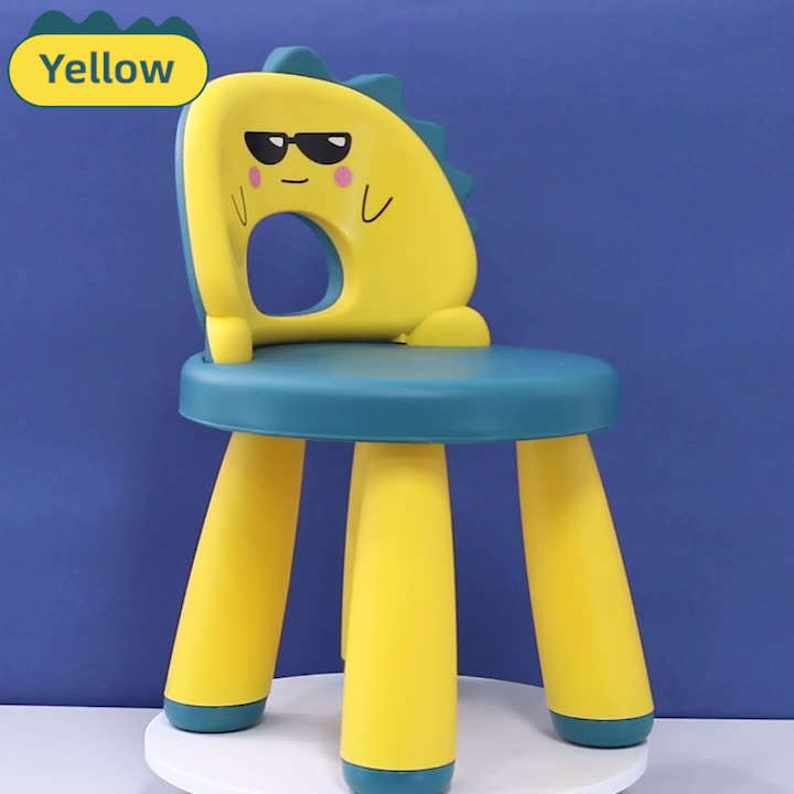 Soft Baby Cartoon Chair Cute Plastic Dinosaur Shape PP Chair