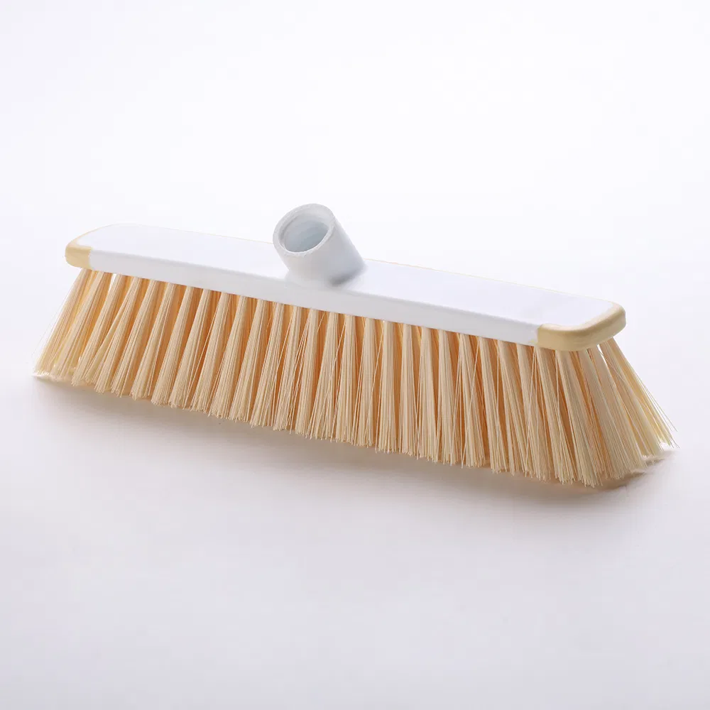 Household Plastic Bristle Broom for Floor Cleaning Hot Selling of Hand Tool for House Cleaning Plastic Bristle