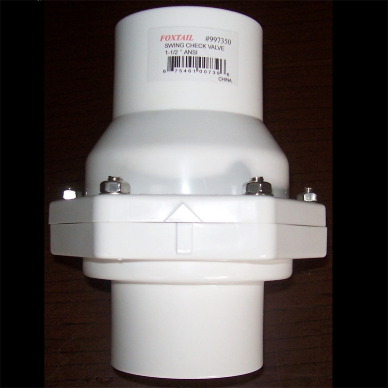 High Quality Non Return Valve Plastic Wafer Type Flange Vertical Check Valve UPVC Single Flap Disc Flanged Horizontal Swing Check Valve PVC Plumbing Check Valve