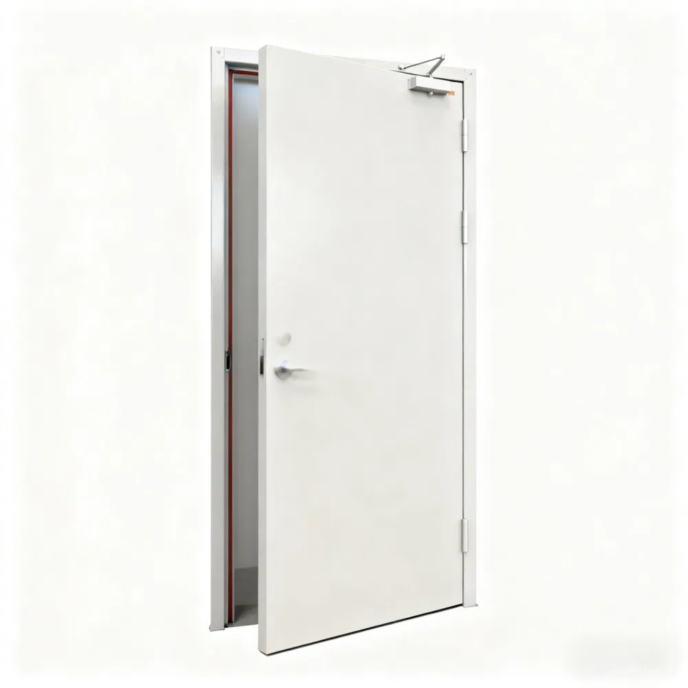 Wholesale Fire Rated Soundproof Steel Door with Glass for School Hospital Hotel - China Factory