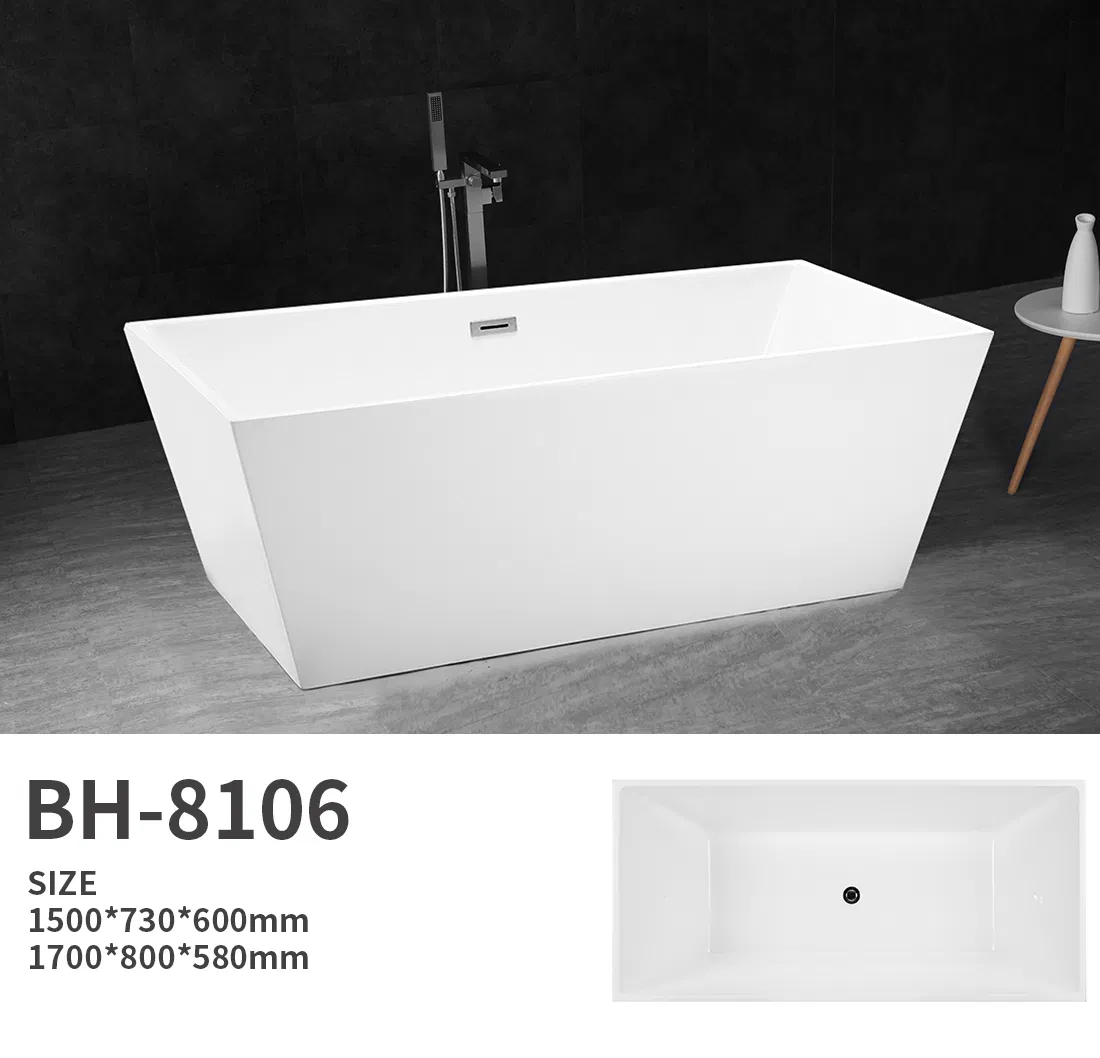 Акриловая ванна Freestanding с гидромассажем