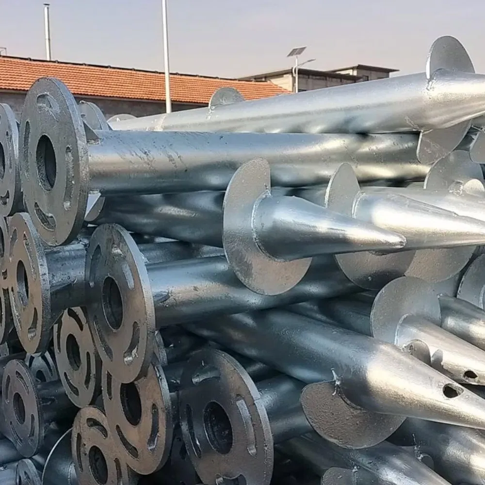 Спиральная свая для солнечных панелей, оцинкованная