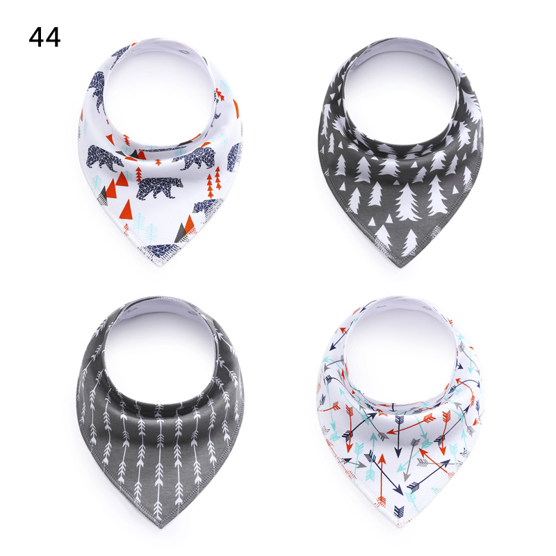 0147 Saliva Towel Fleece Cotton Triangle Towel Spring and Autumn Baby Bib