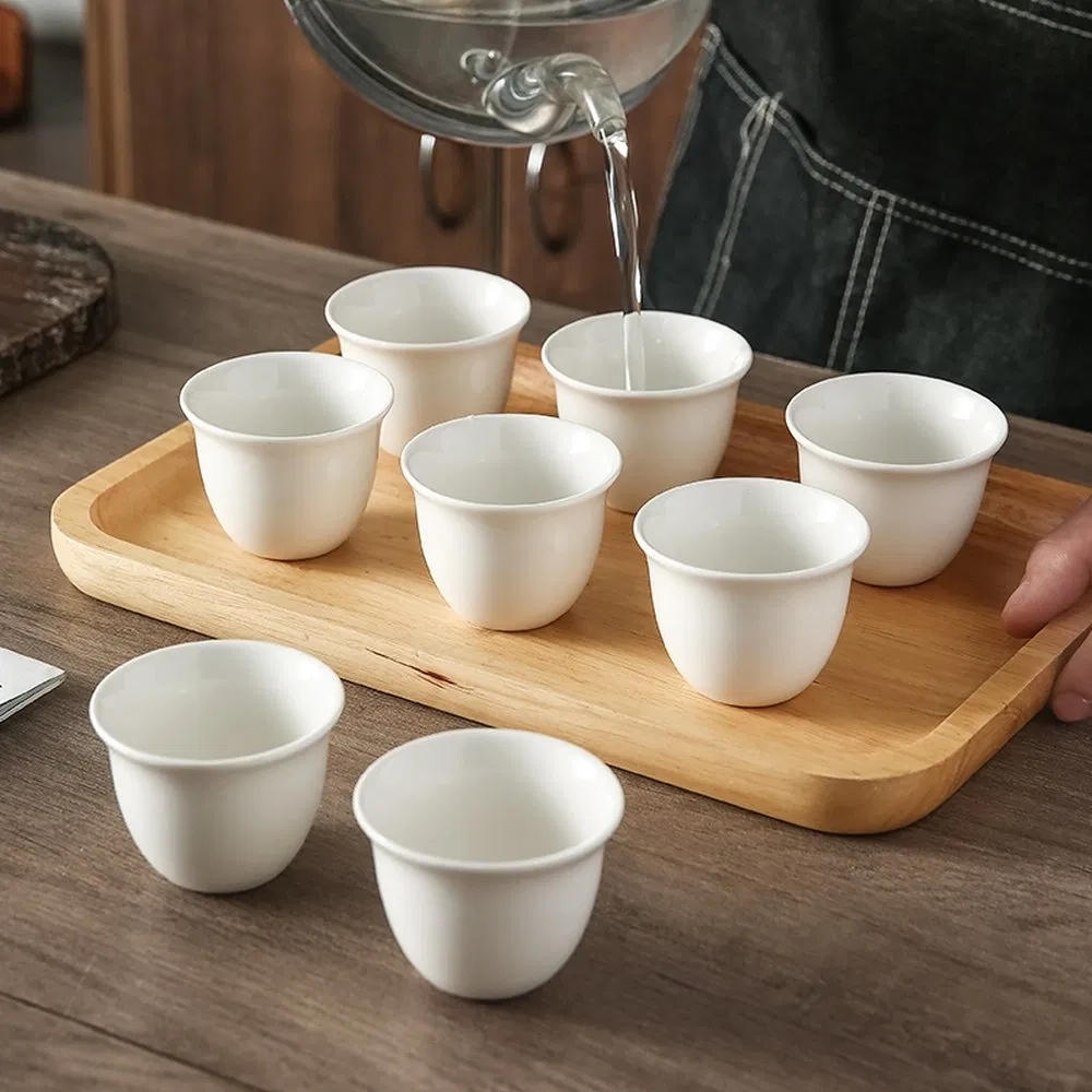 Firm Structure Lead-Free Ceramic Water Cup for Family Dinner