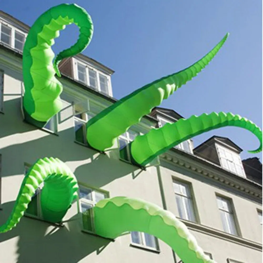 Inflatable Octopus Tentacle 3-7 Meters High Squid Tube Tentacles Ocean Toy Building Decorative Prop with Blower