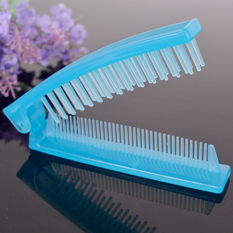 China Factory Plastic Double Toothed Folding Comb