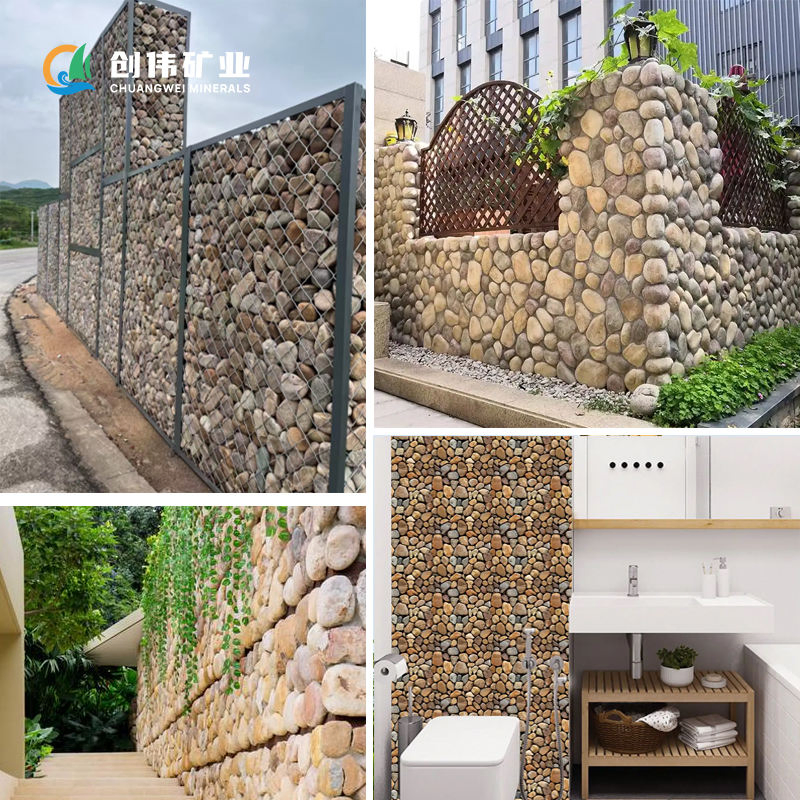 Natural Colorful Pebble Stones for Garden Pathways and Aquariums