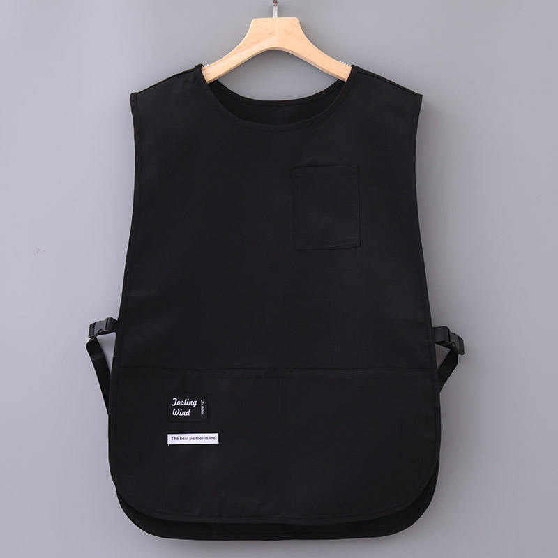 Canvas Apron Kitchen Waterproof and Oil Proof Adjustable Waiter Custom Waterproof Tool Washable Carpenter Barista Apron