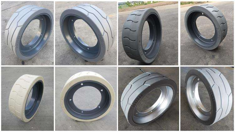 Ножничные подъемники Hot Sale 8 цельнолитых колес 15X5 для Haulotte