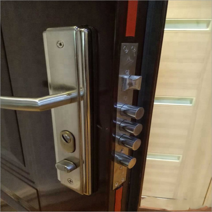Hot Sale Cheap House Exterior Safety Metal Entrance Steel Door
