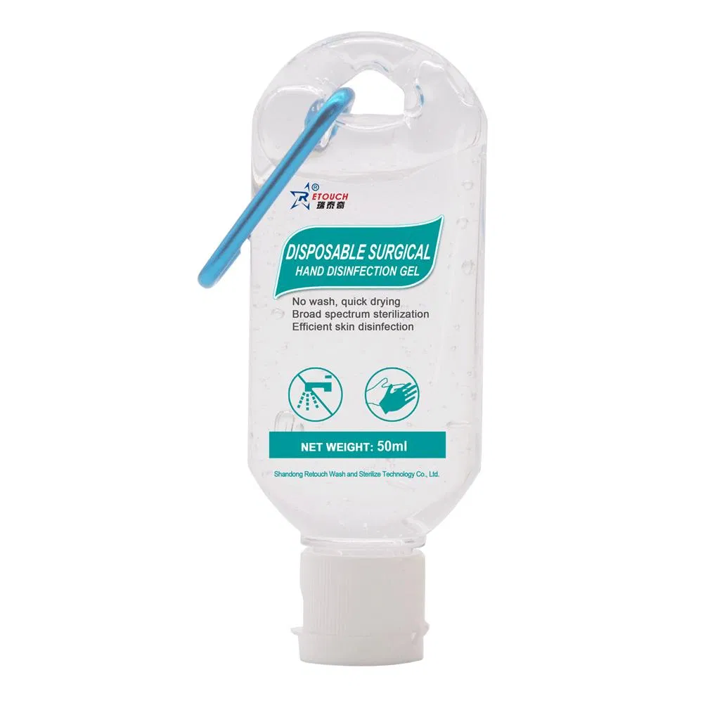 Waterless/Antibacterial/Hand Sanitizer Gel/Handrub Wash/with Carabiner