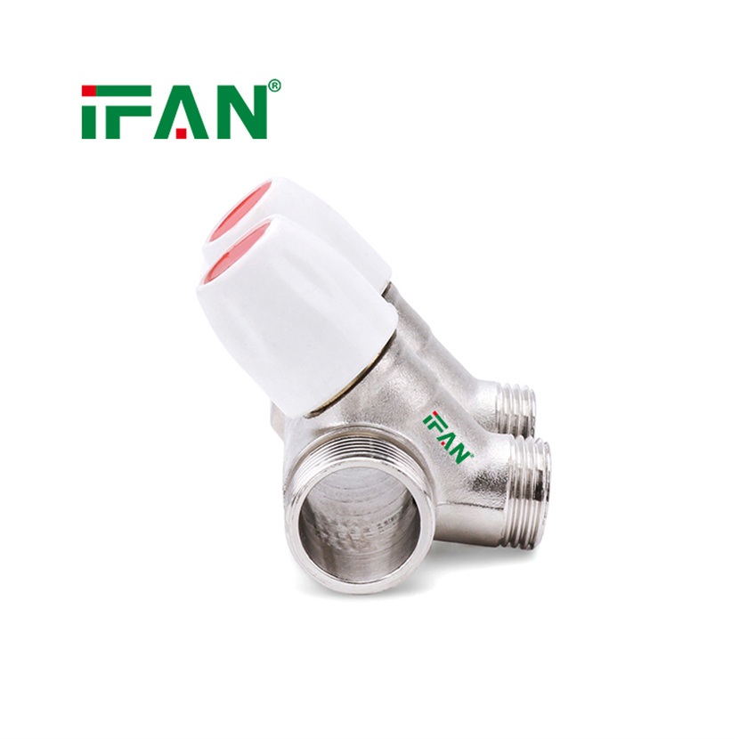 Ifan Durable Under Floor Heating Manifold 2-4 Way Brass Manifold Pex Pipe Manifold