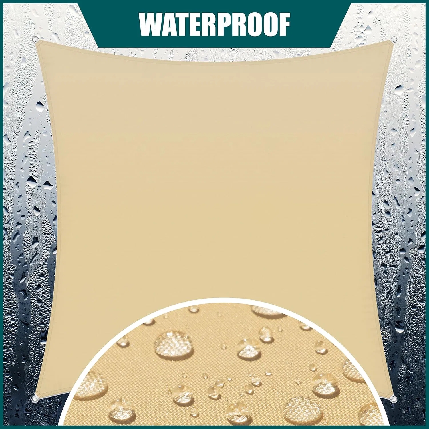 Durable Waterproof Shade Sail for UV Protection and Weather Resistance