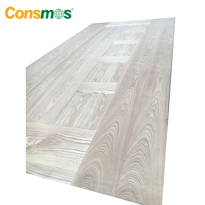Consmos 3mm Natural Wood Veneer MDF/HDF Mould Door Skin Sheet for Interior Door Panel