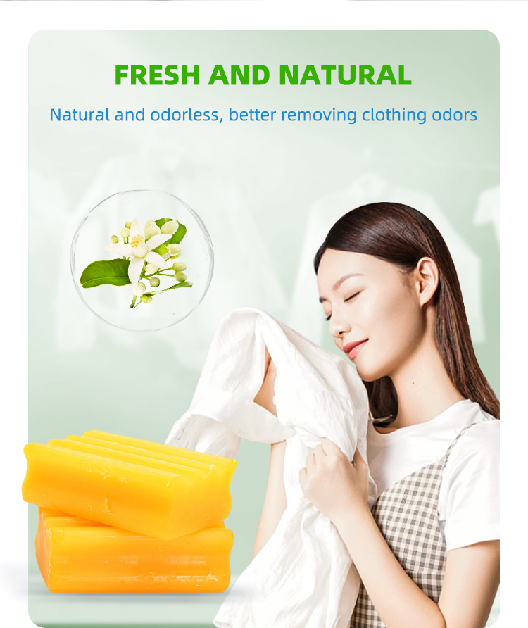 Premium Natural Laundry Bar Soap - High Foaming & Scented