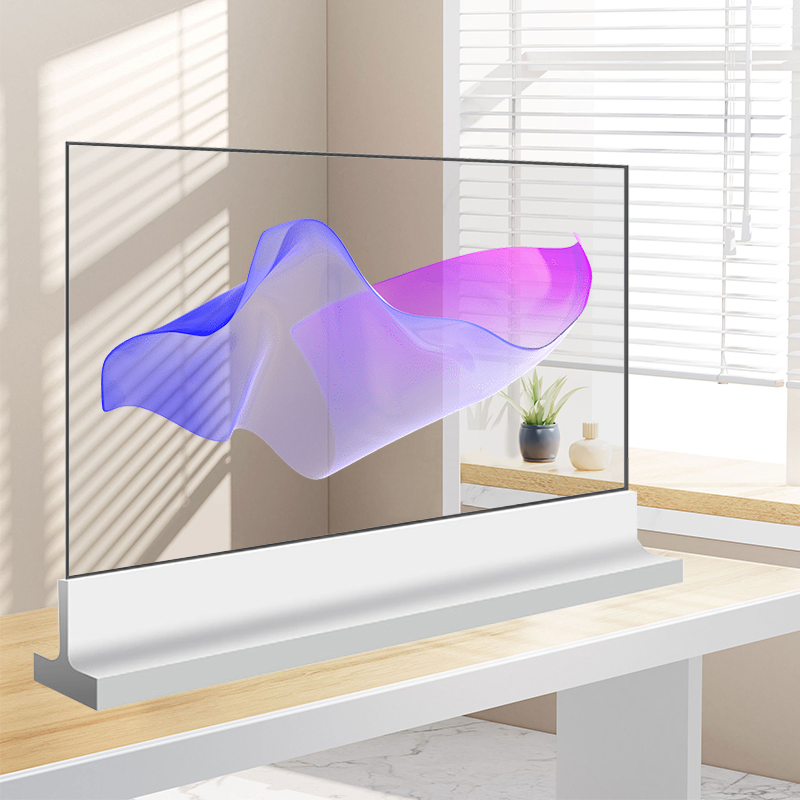 Ultra Slim 55" OLED Transparent Touch Screen Advertising Display