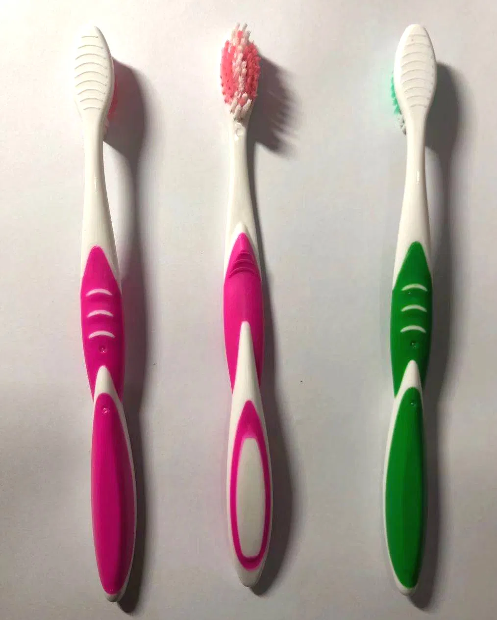 Toothbrush with Medium and Anti-Scratch Bristles
