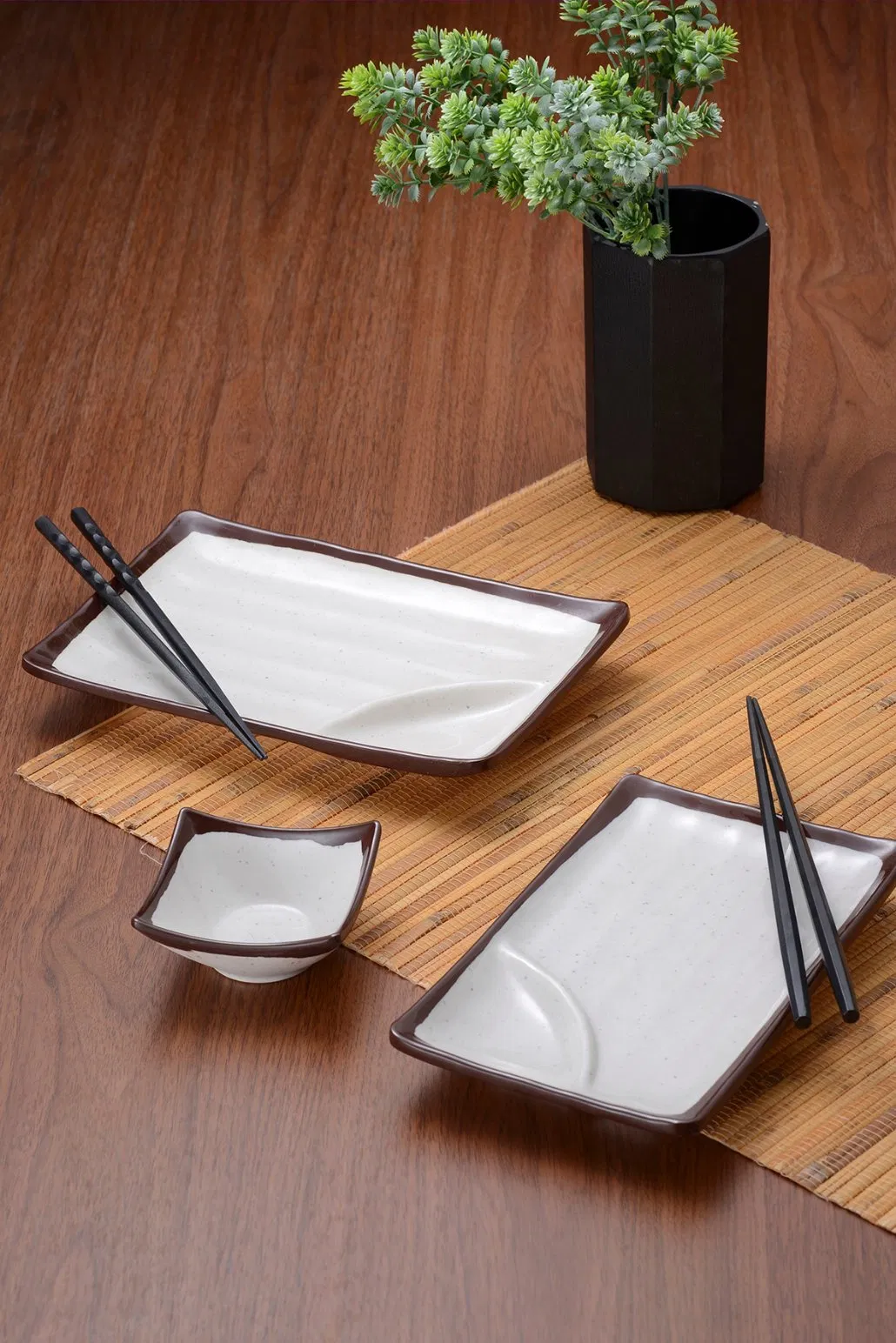 Wholesale Unbreakable 100% Melamine Divided Plate