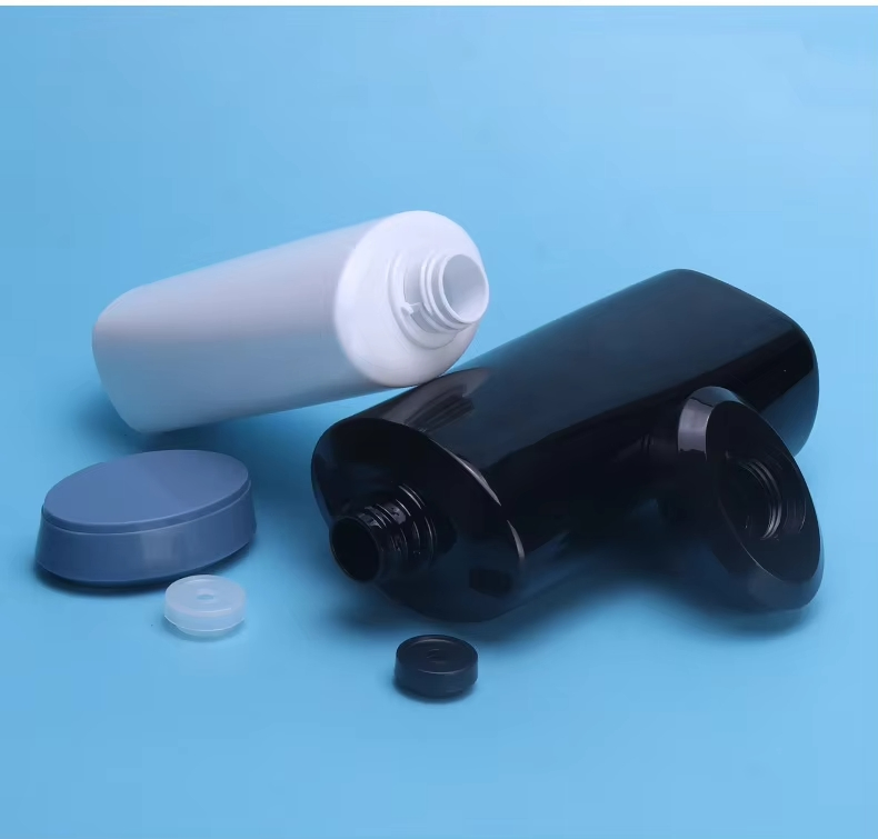 250ml 500ml Pet Plastic Shampoo Bottle Empty Design for Facial Cleanser & Face Cream with Screw Cap