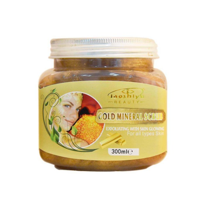 Customized Different Flavor Gold Mineral Scrub with Deep Cleansing, Scars, Wrinkles, Exfoliate and Moisturize Skin