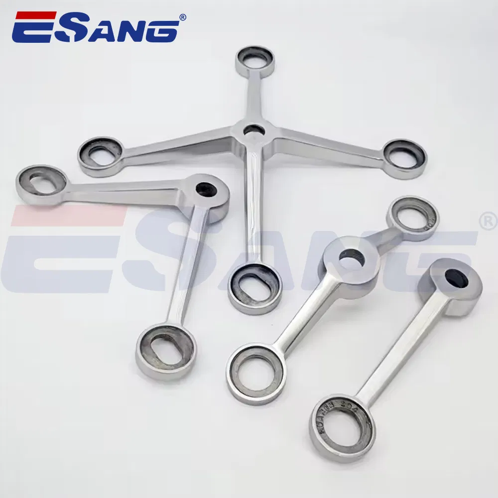 Esang Glass Fittings 4 Way Stainless Steel Curtain Wall Spider System