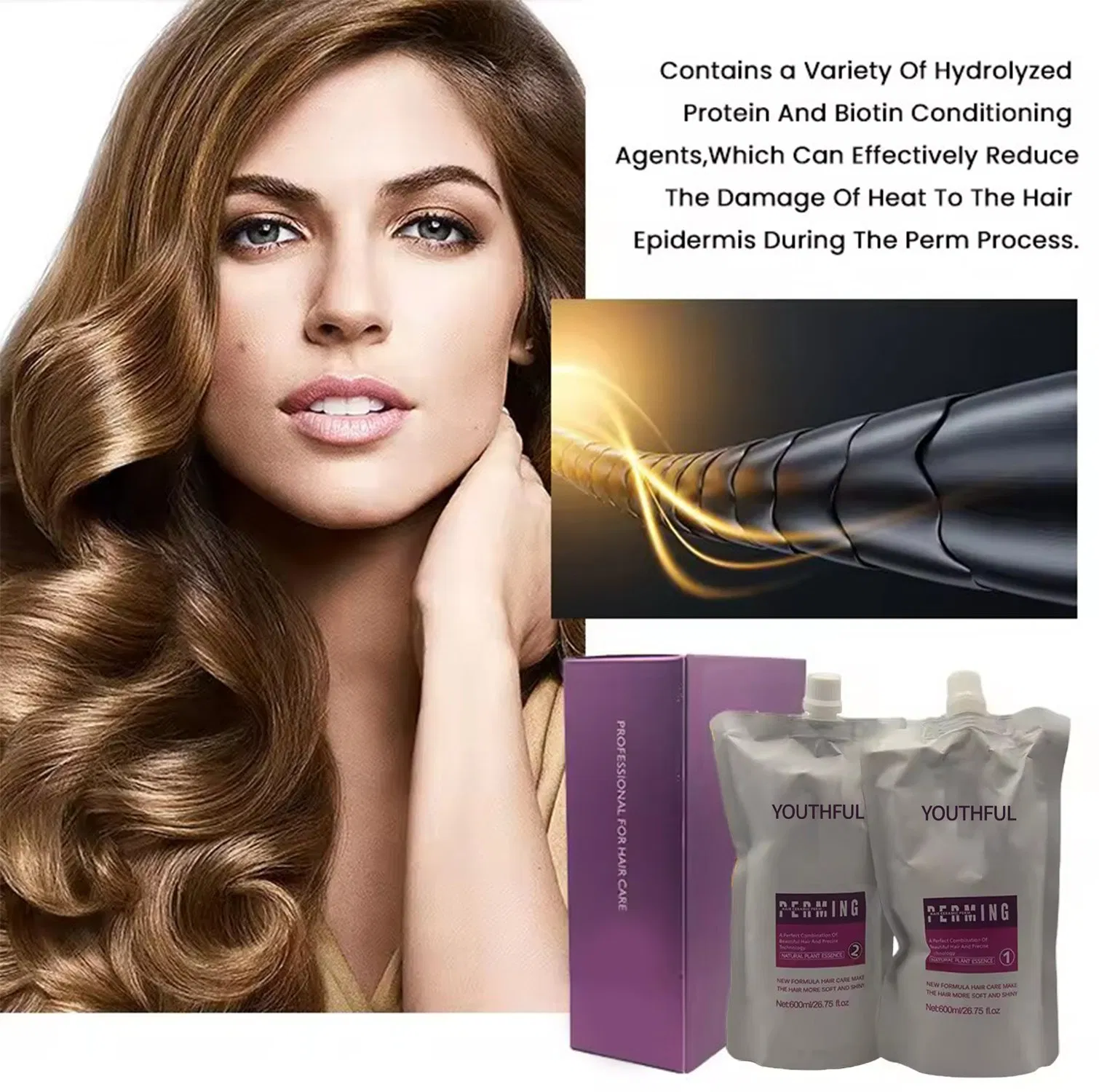 Salon Quality Long Lasting No Stimulation Hair Curling Cream