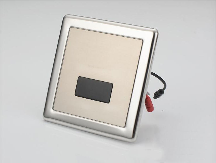 Automatic Sanitary Ware Toilet Mount Concealed Sensor Auto Flush Urinal with Flusher