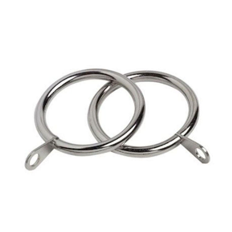 Matt Black Metal Curtain Rod Pole Rings Curtain Rod Pole Rings