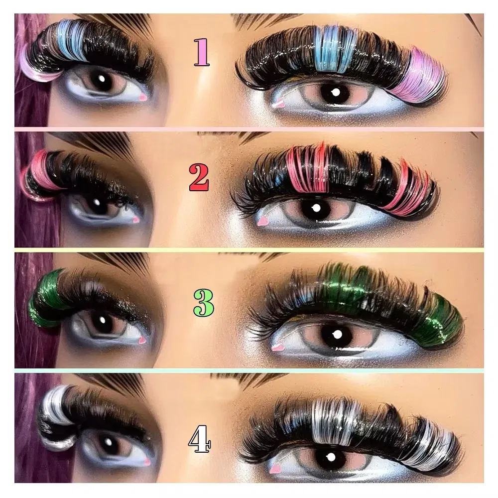 New Trend D Curly Mink Eyelash D C Curl Russian Volume False Eyelash Strips, Wholesale Double 3D Faux Mink Eyelashes Vendor