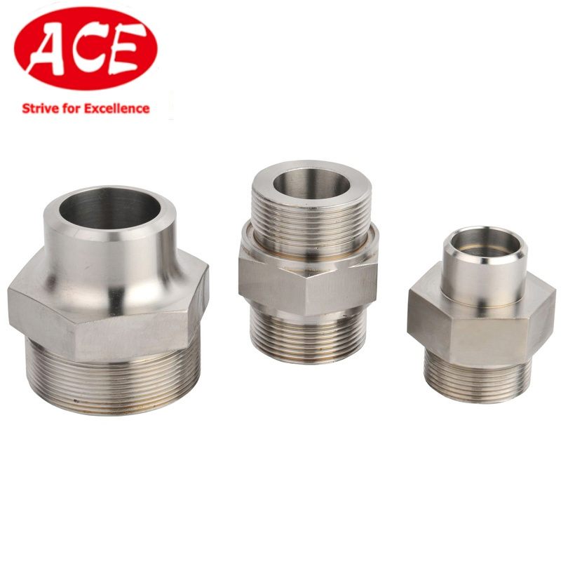 Stainless Steel Male Threaded Hexagon Drive Pipe Fitting Nipple