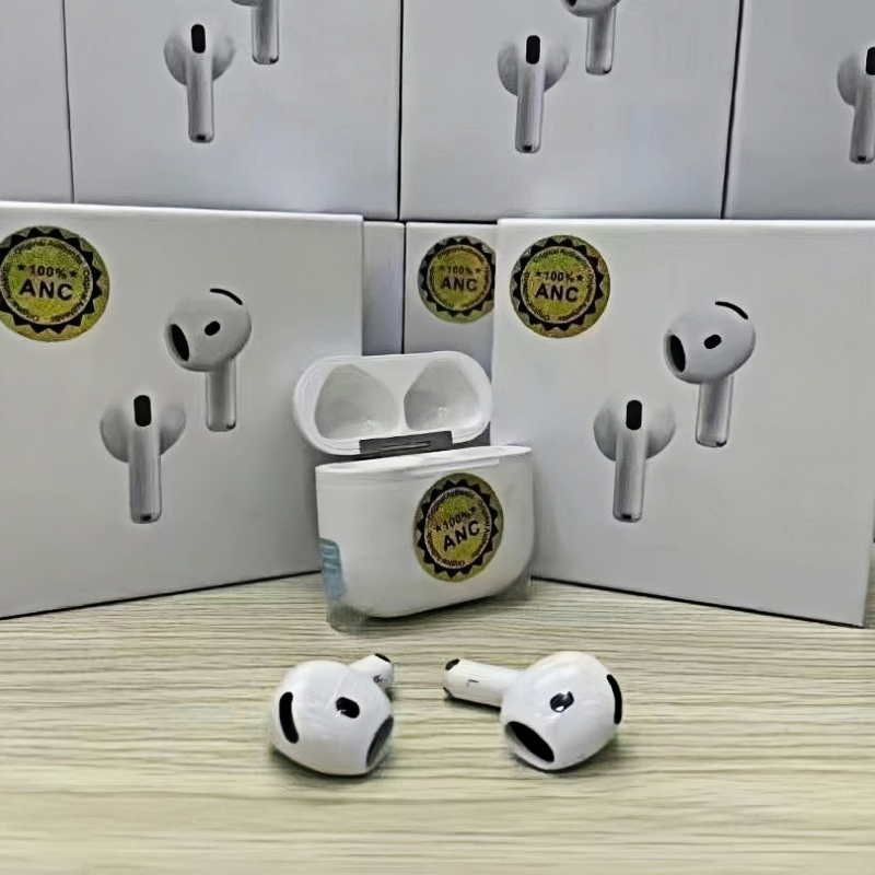 Bluetooth Headphones Pods 4 Wireless Earbuds Air PRO 2 with Original 1: 1 Logo Anc Noise Cancelling Earphones