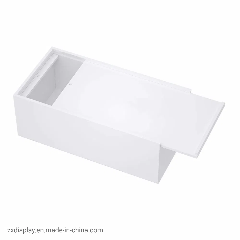 Wholesale White Plexiglass Plastic Paper Towel Container Facial Tissue Box Cover Holder