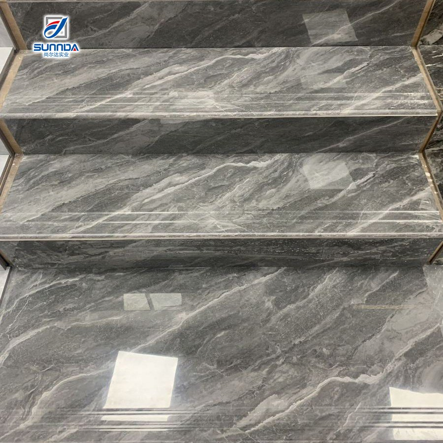 Stait Step Floor Tiles Marble Stone Designs House Hotel Plated Gold Surface