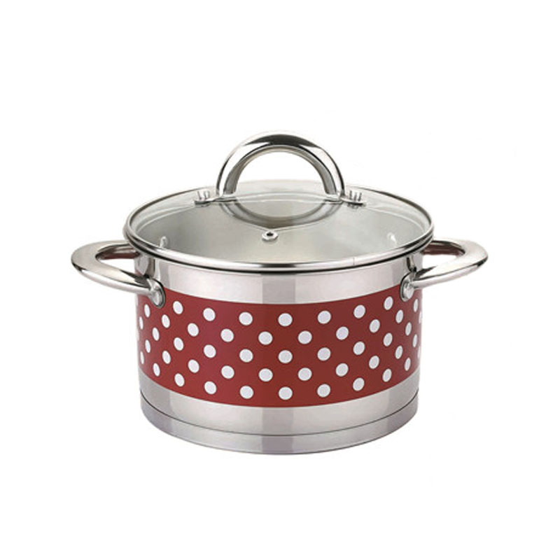 Набор кастрюль из нержавеющей стали с цветным покрытием