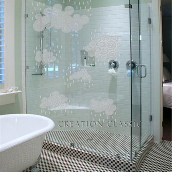 Bathroom 6mm Clear Glass, Pivot Folding Doors Shower Door Enclosure