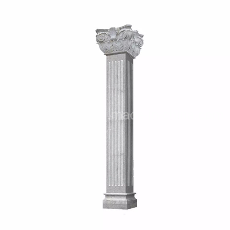 Outdoor Carving Marble and Granite Stone Column and Pillar