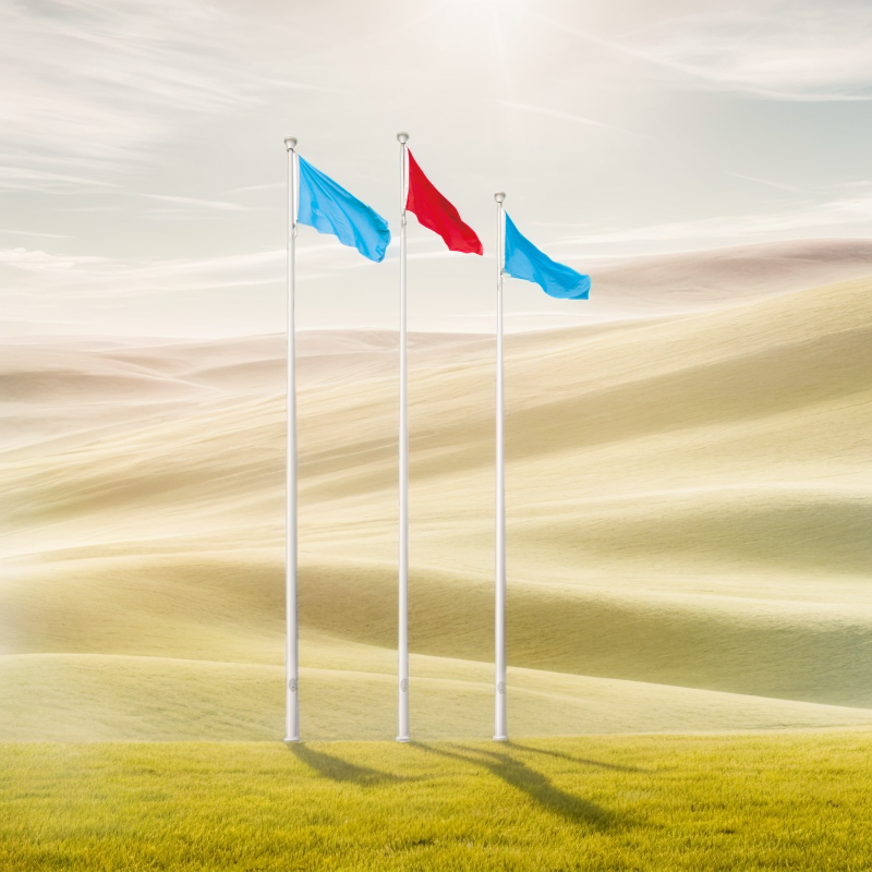 Anodized Tapered Flag Mast for Outdoor Use