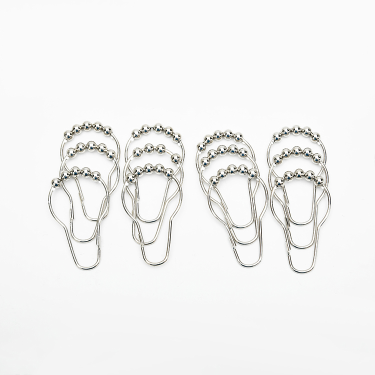 Sanipro L Shaped Corner Shower Curtain Rod 90 Degree Curved Ceiling Support No Sag Bathroom Curtain Poles with 12 Hooks