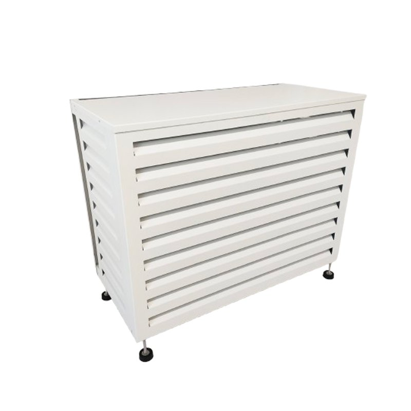 Aluminium Decorative Cover AC Outdoor Unit Cover Mini Split Heat Pump Air Conditioner Cover Louver for HVAC Heating and Cooling System