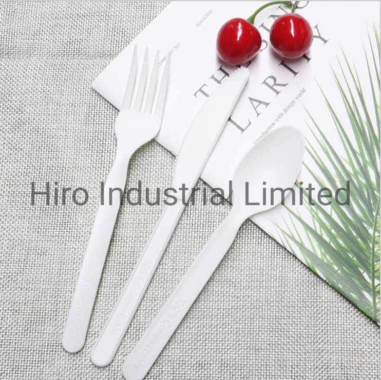 High Quality 100% Compostable Biodegradable Disposable PLA Cutlery